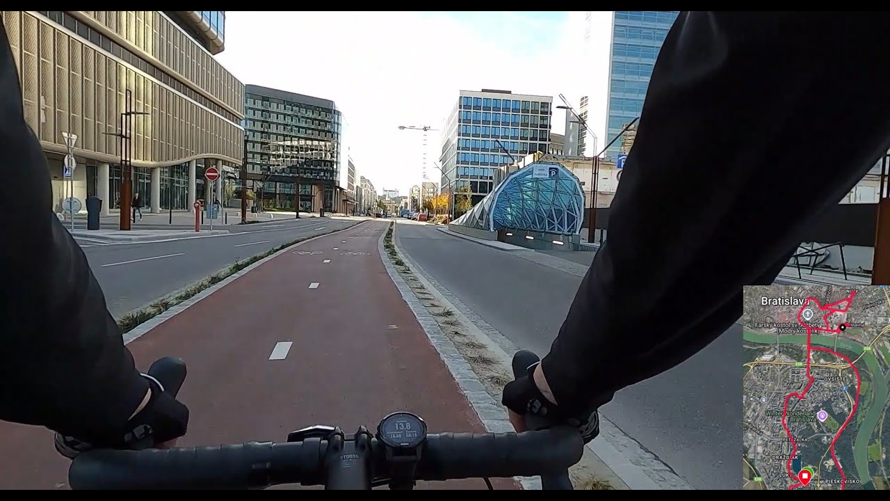 New Cycling Infrastructure in Bratislava - Slovakia (October 2024)