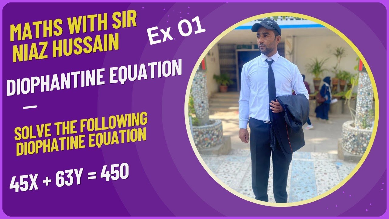 Solve Diophantine Equation | 45x + 63y = 450 | Integer Solution Method