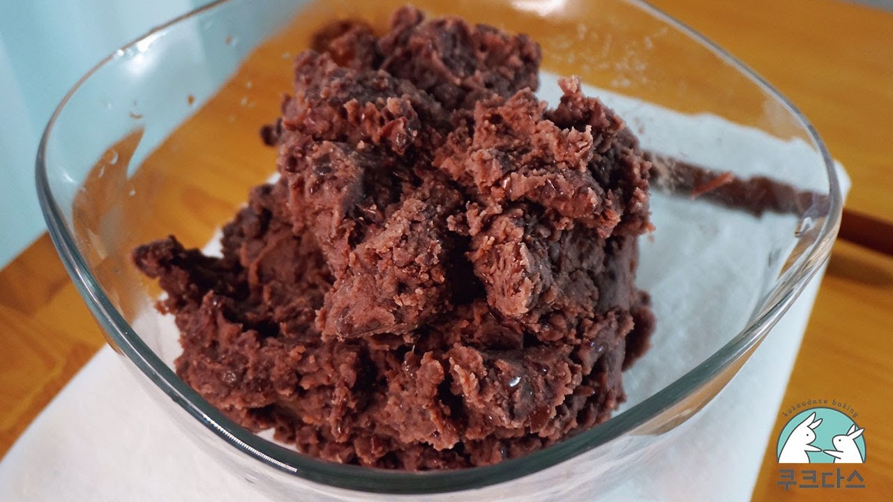 팥앙금 쉽게 만들기 : 너무 달지 않게 팥소 만들기,통팥앙금 [Sweet red bean paste]