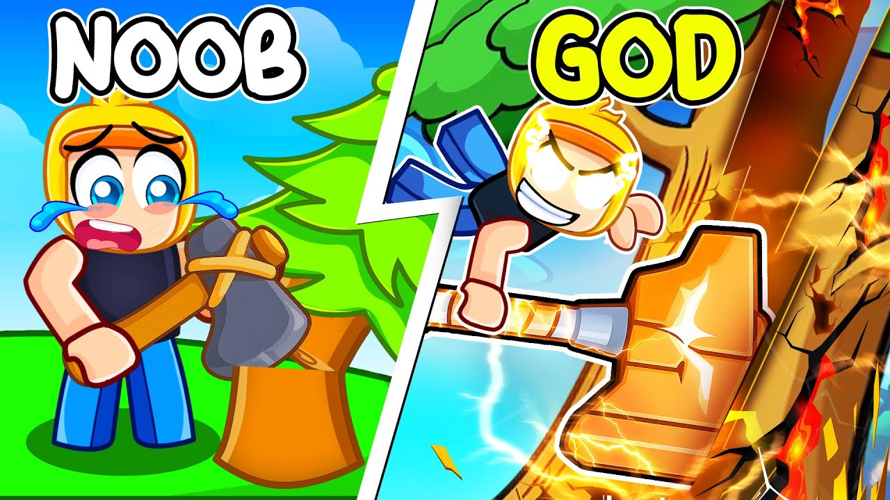 I Bought STRONGEST Axe in Roblox Cut Trees!