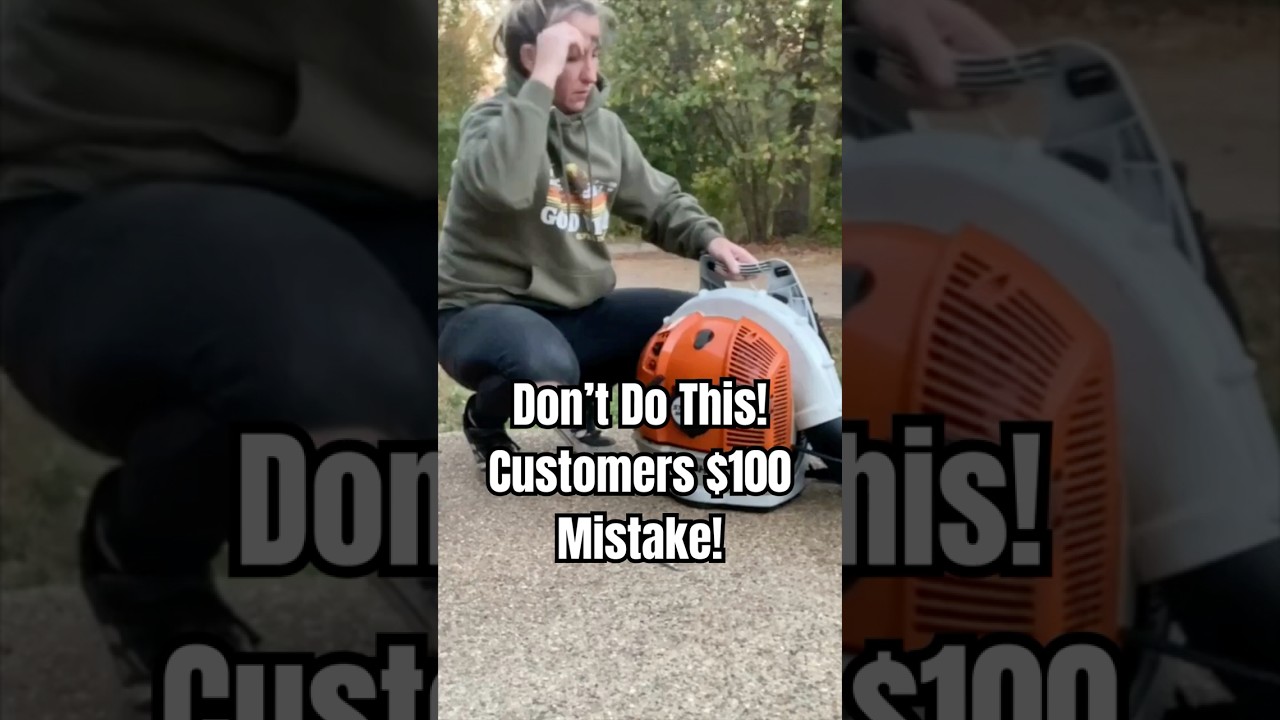 Stihl BR 700 RUINED! Customers $150 Mistake!