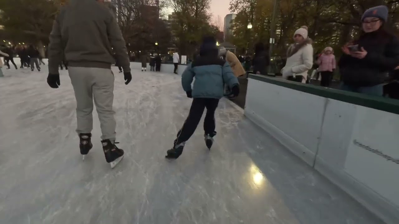 🇺🇸Boston Vlog | Thanks giving Boston Common Skate