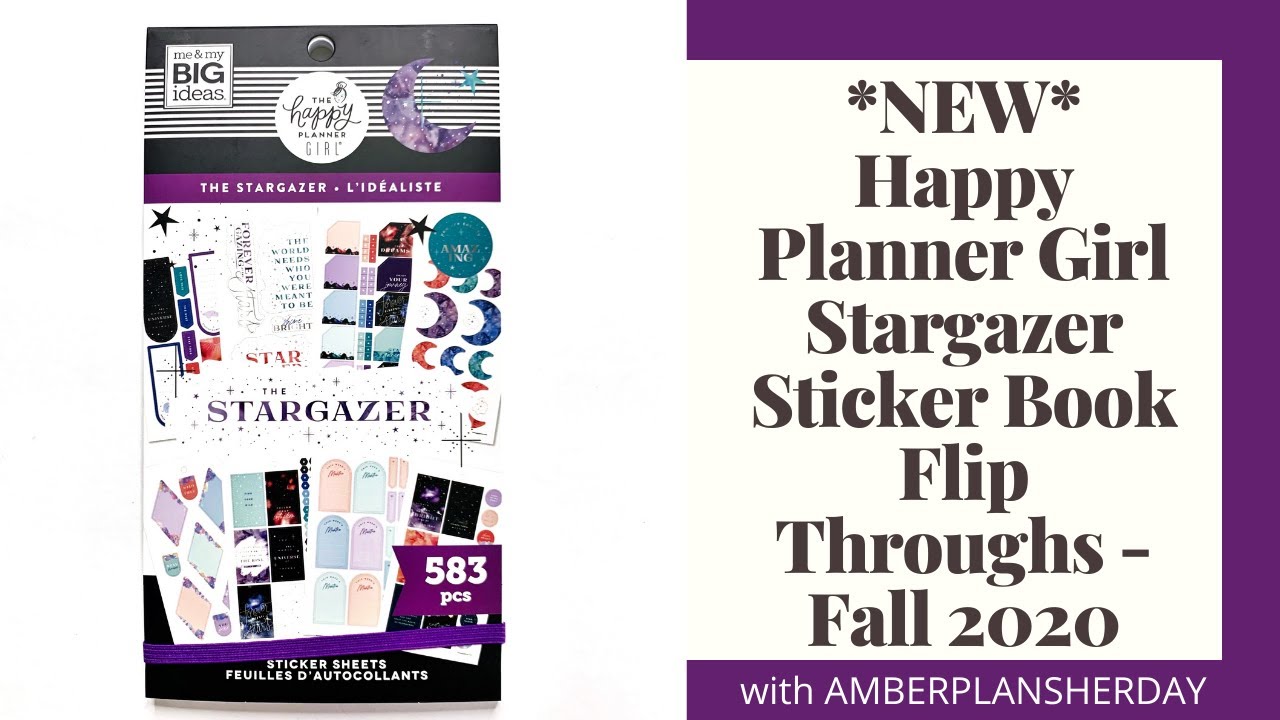 *NEW* Happy Planner Girl Stargazer Sticker Book Flip Throughs - Fall 2020