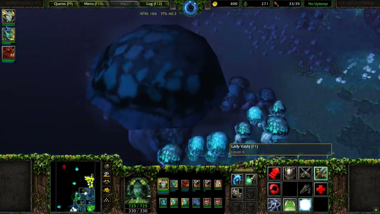 Warcraft 3 Curse of the Blood Elves REVAMP: Dark Waters - HARD - 08