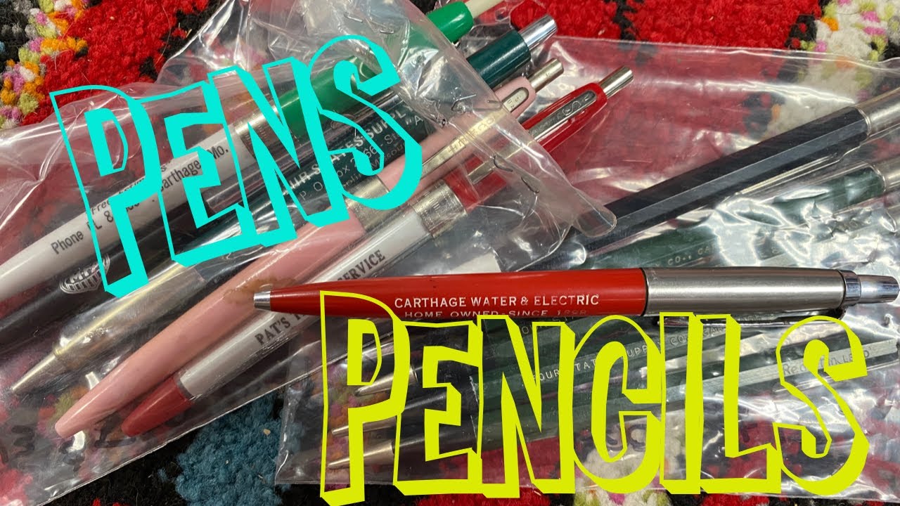 Vintage Pens and Pencils In Lots Can Be Great Items For Reselling Online. 