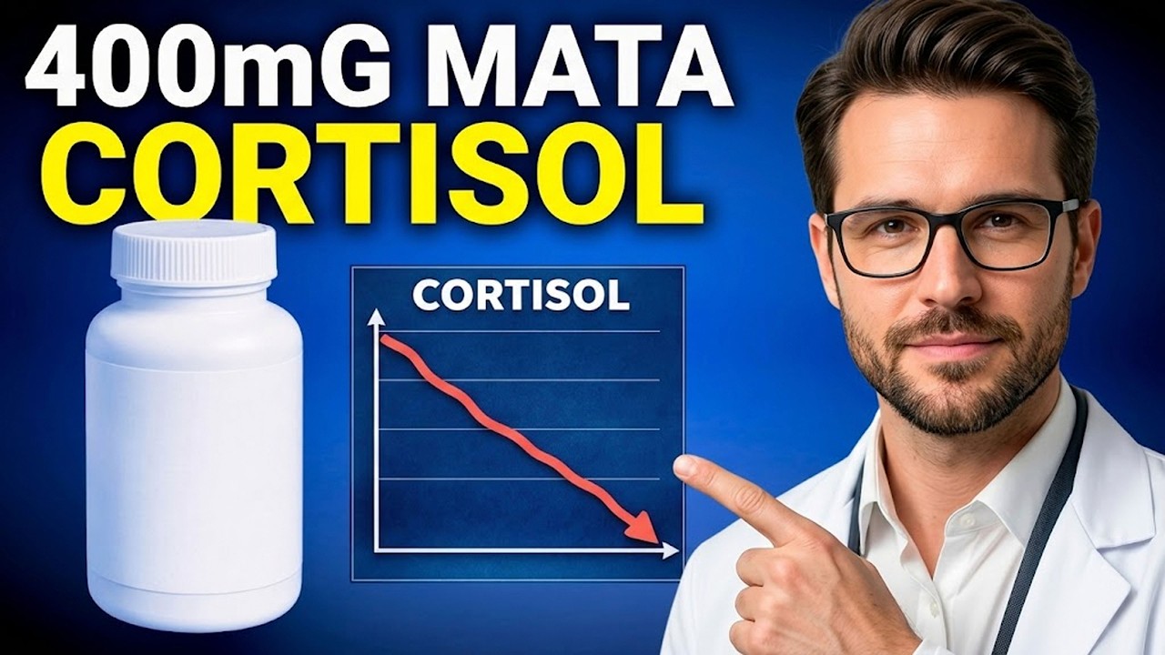 400 mg reduce el cortisol y te permite dormir 8 horas seguidas (sin tener que levantarte a orinar)