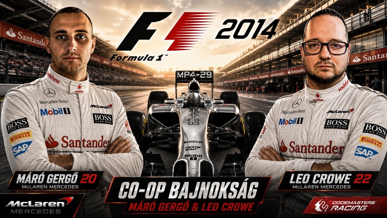 F1 2014 [PC] 🏆Mclaren COOP x Máró🏆#14 🇸🇬 Marina Bay