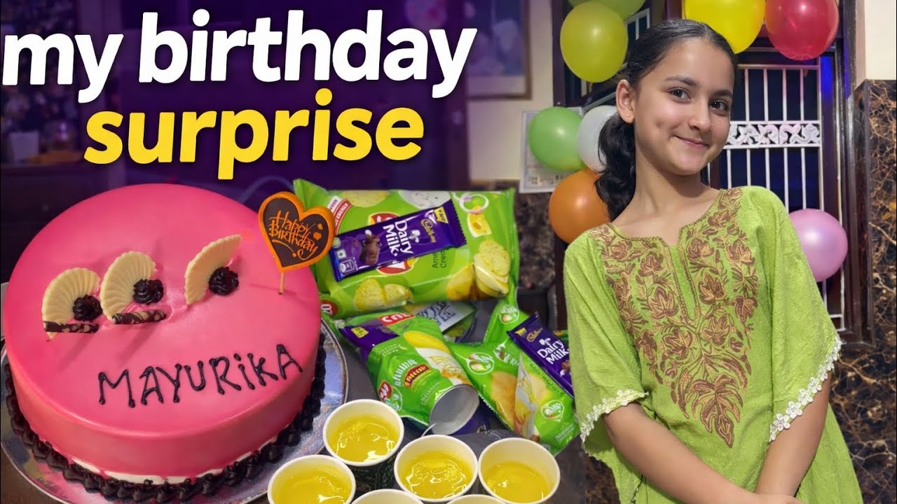MY BIRTHDAY SURPRISE 🎂 #youtuber #explorepage #shockingreaction #cute #cake #surprise #masti