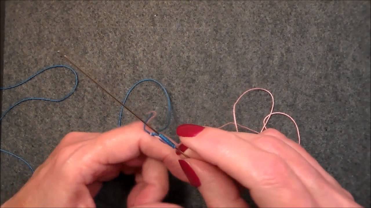 Lesson 17 Two color needle Tatted Split Ring