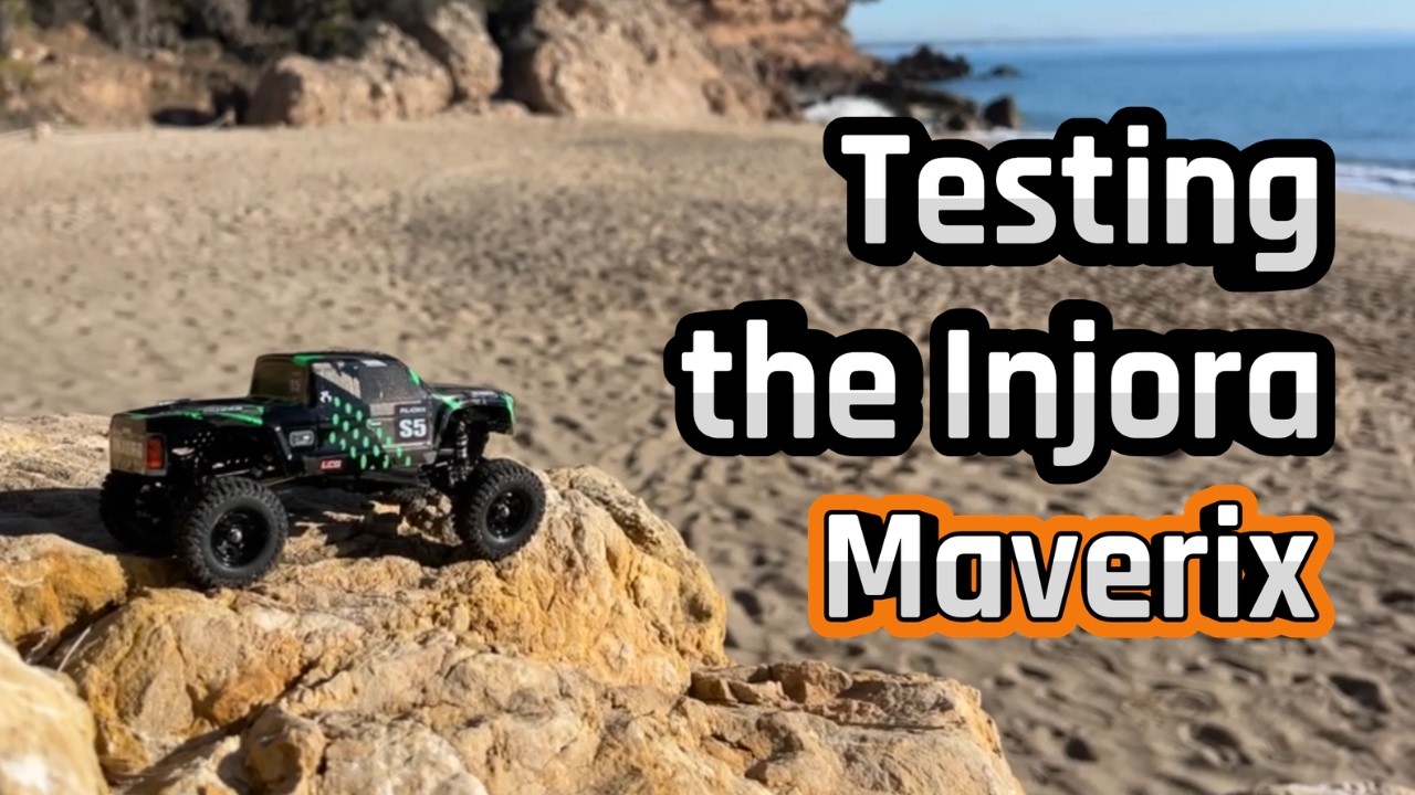 Testing the Injora #Maverix on Beach Rocks | Extreme Micro RC Crawling Challenge