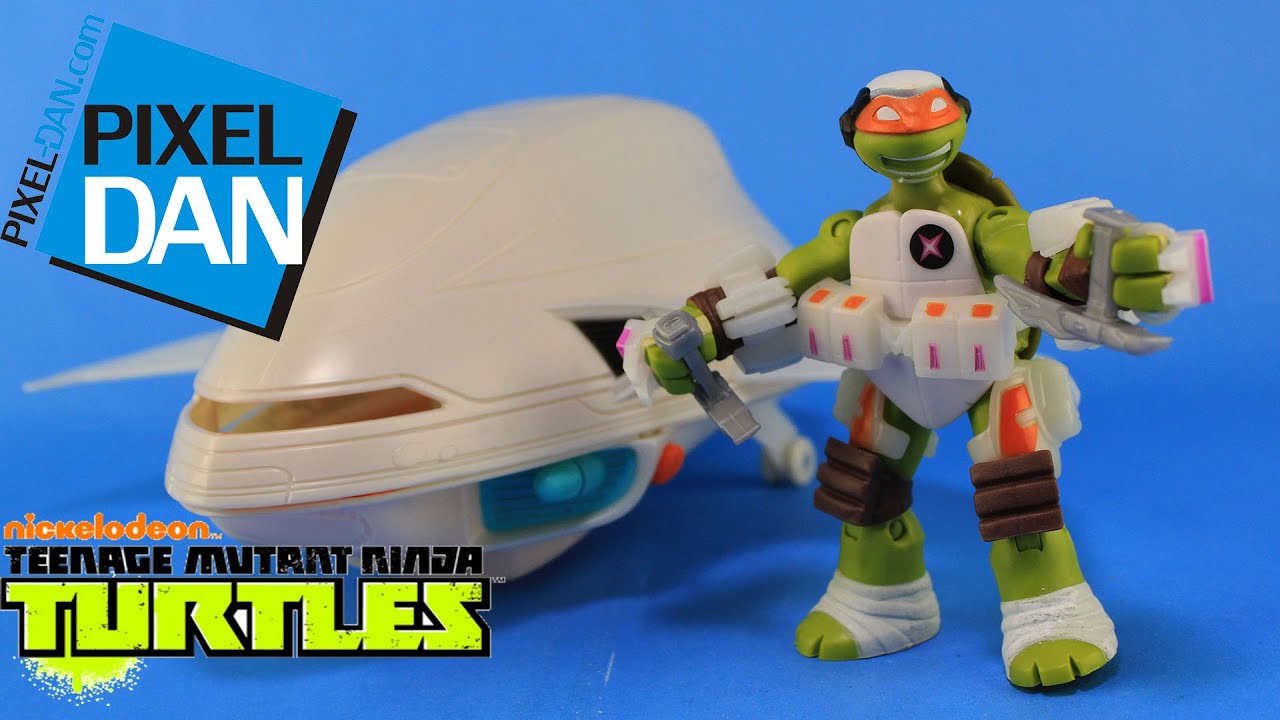 Fugitoid Ship Teenage Mutant Ninja Turtles Vehicle with Captain Mikey Video Review