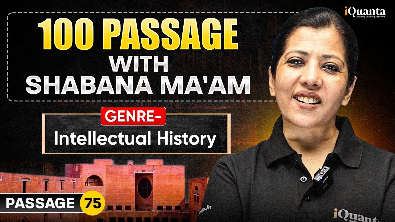 CAT RC Practice- 75 | 100 Passages with Shabana Ma'am | CAT VARC Playlist