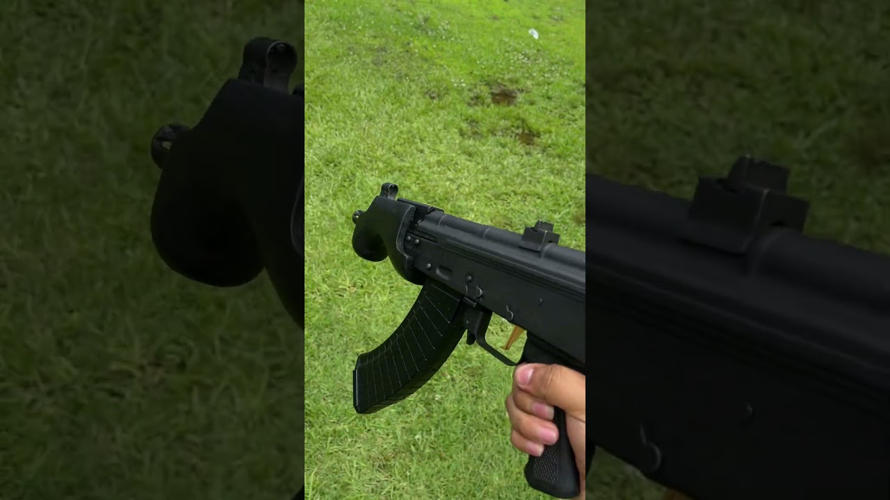 One hand all black micro Draco  mag dump with a 🤫 (NOT A FULL AUTOMATIC) 