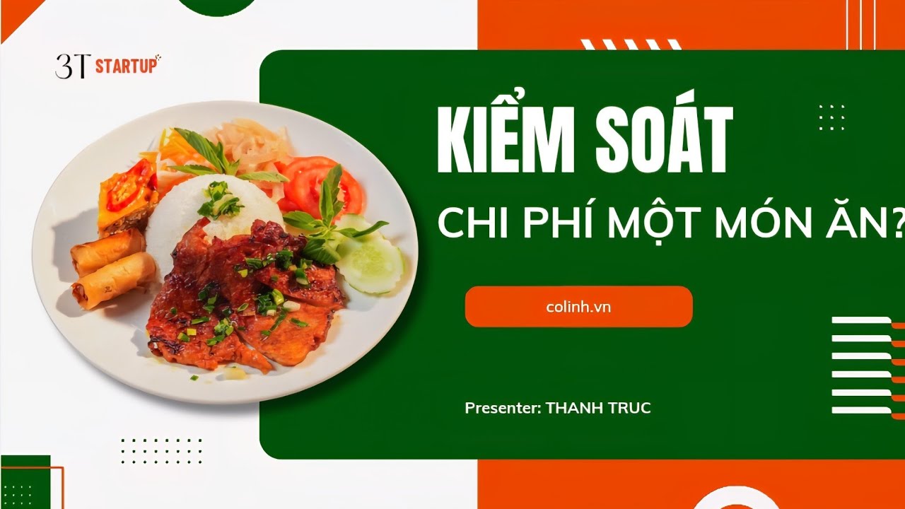 C&aacute;ch t&iacute;nh gi&aacute; b&aacute;n của m&oacute;n ăn - Phần 1