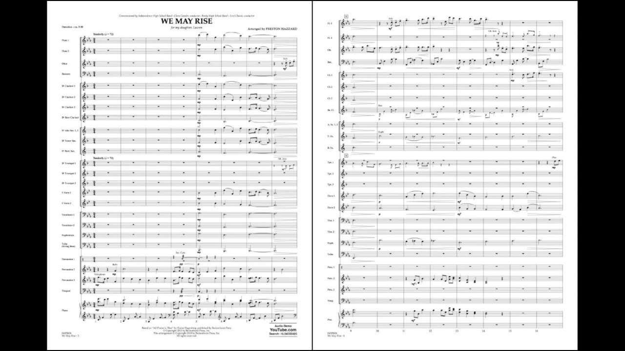 We May Rise by Elaine Hagenberg/arr. Preston Hazzard
