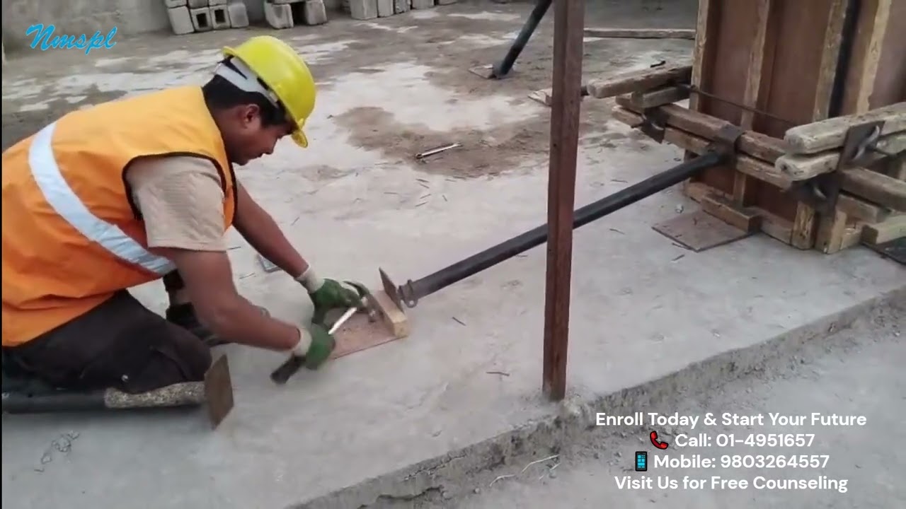 🏗️ NMSPL is now enrolling students for our professional Shuttering Carpentry training!