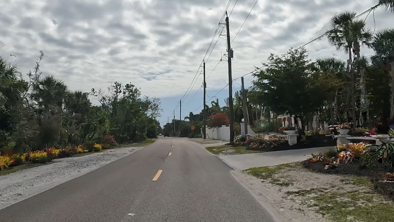 Five Months After Hurricane Ian, Manasota Key Road, Englewood Florida (4K)