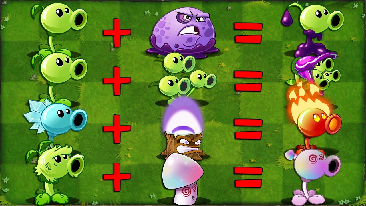 PVZ 2 - Битва команд «Фальшивые» и «Настоящие» растения: кто победит?