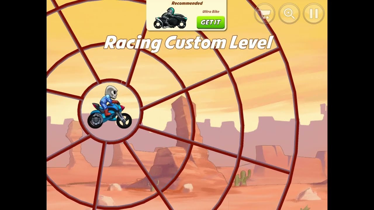I completed the hardest/easiest custom levels in bike race