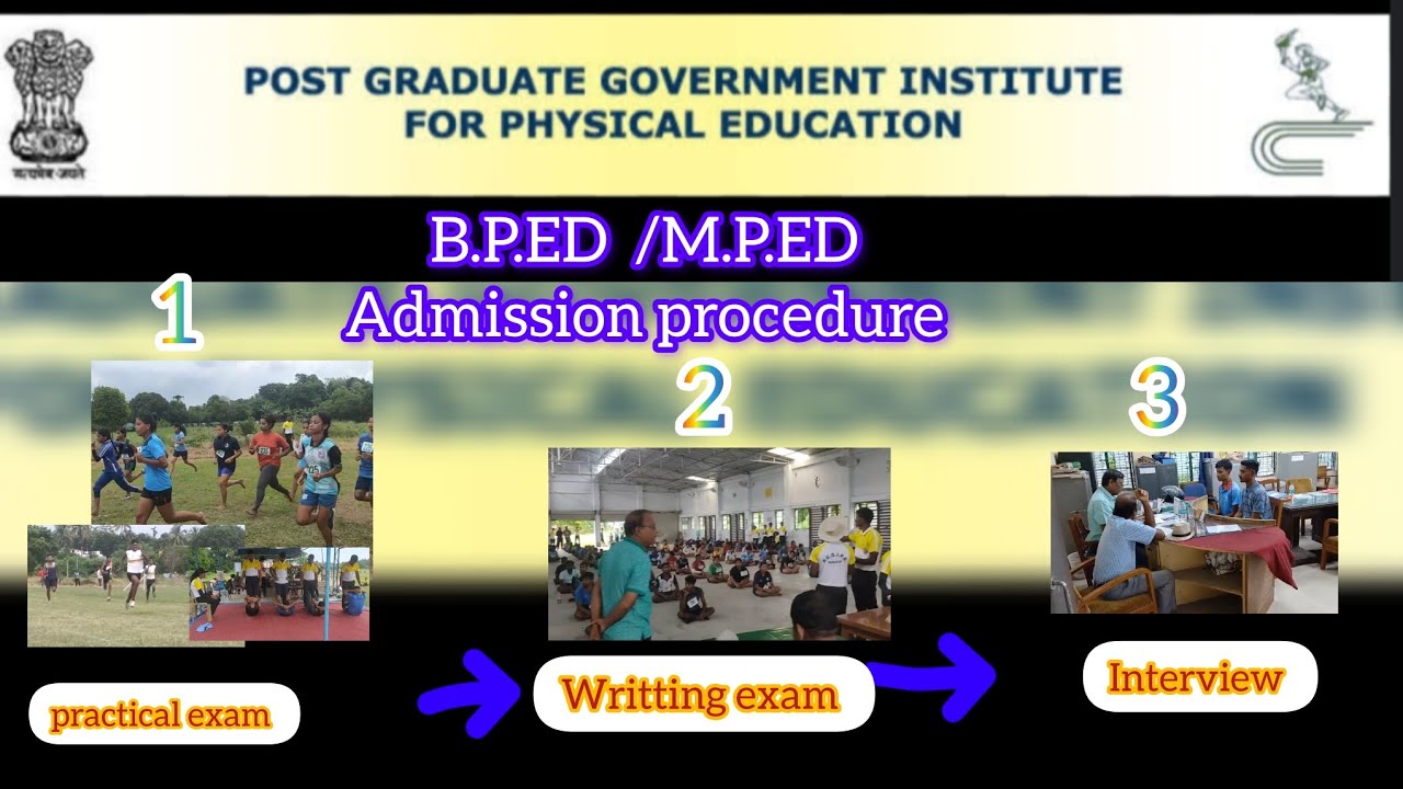 B.P.ED/M.P.ED students admission, post graduate government institute for physical education-banipur