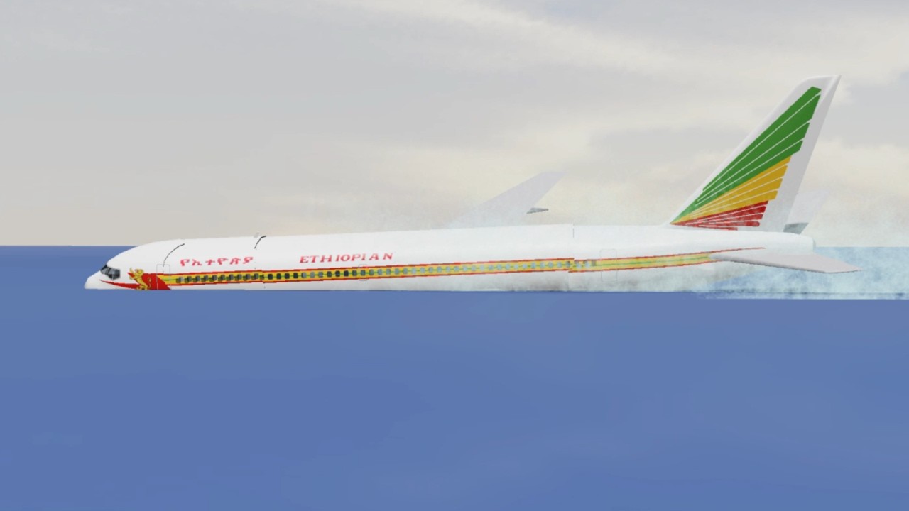 Ethiopian Airlines Flight 961 - Roblox Crash Animation