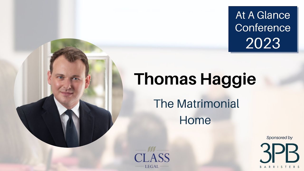 Thomas Haggie's 'The Matrimonial Home' session from the At A Glance Conference 2023