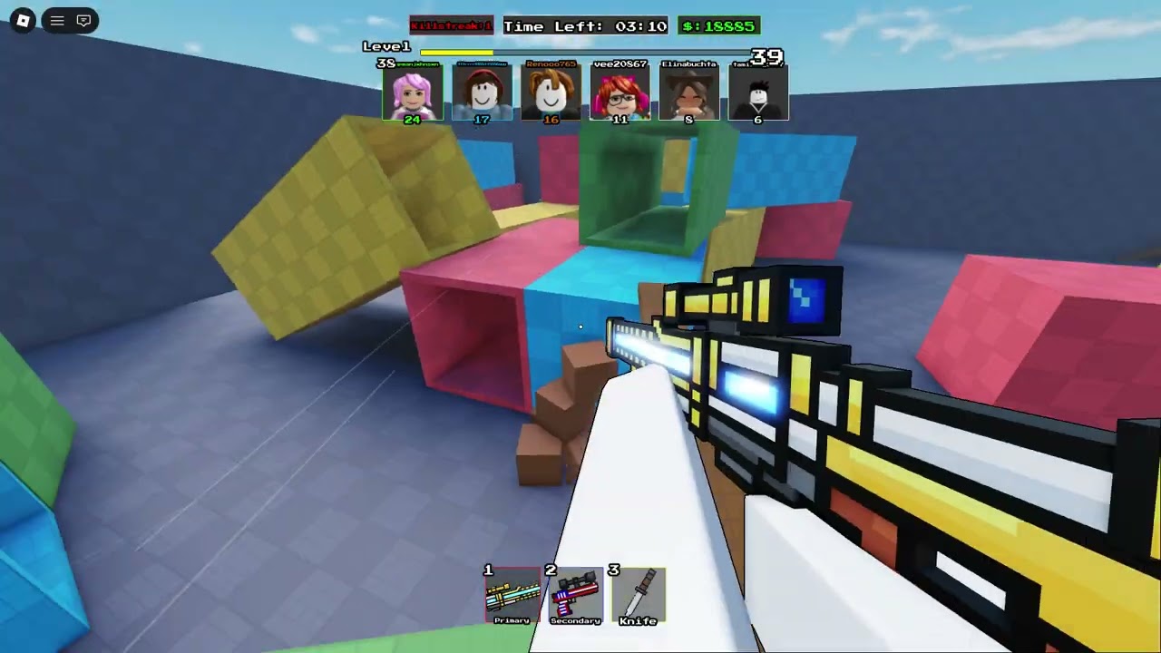 1v1 vs renooo765 in Roblox FPS One Tap