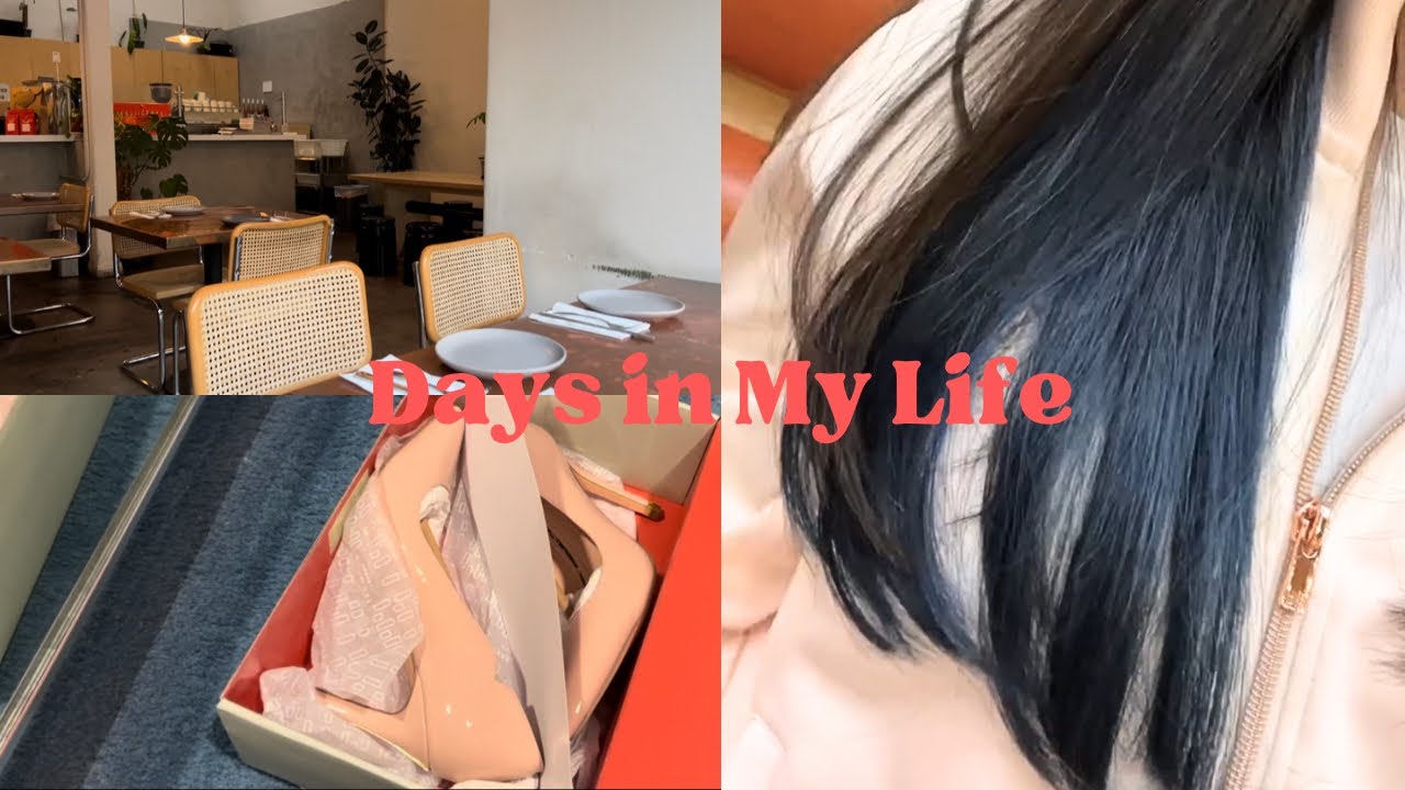 Daily Life Vlog- Dyeing my Hair Blue, Ted Baker Dress Fitting, Ladurée Desserts, & Mother's Day