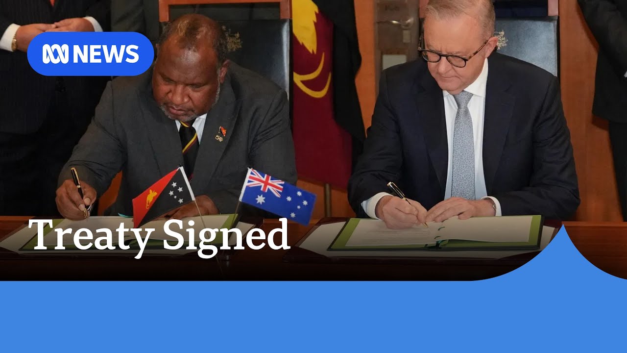 Australia and Papua New Guinea sign landmark defence treaty | ABC NEWS