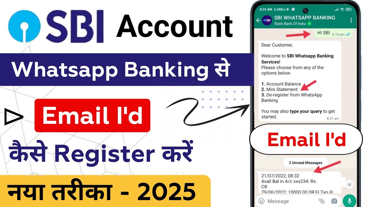How to link email id sbi account | SBI Email Register | SBI Account Email Id Registration