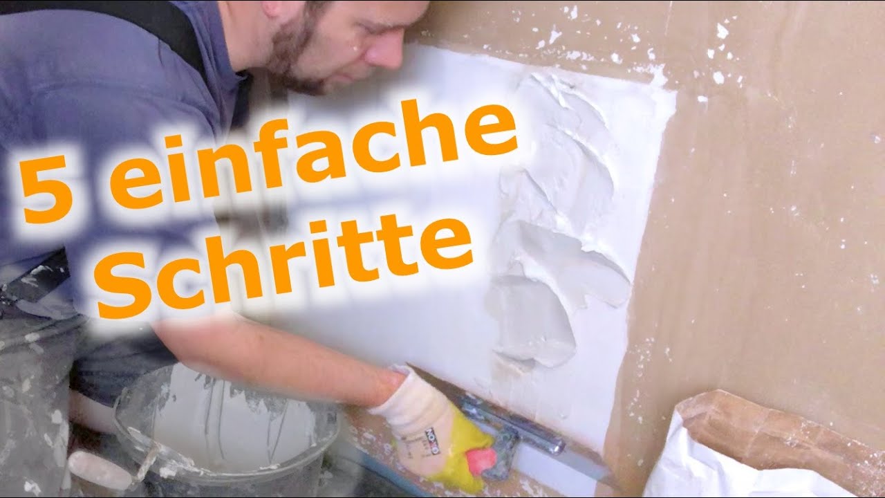 Wände spachteln und ausbessern: Kleine Schäden selber reparieren | Schritt für Schritt-Video
