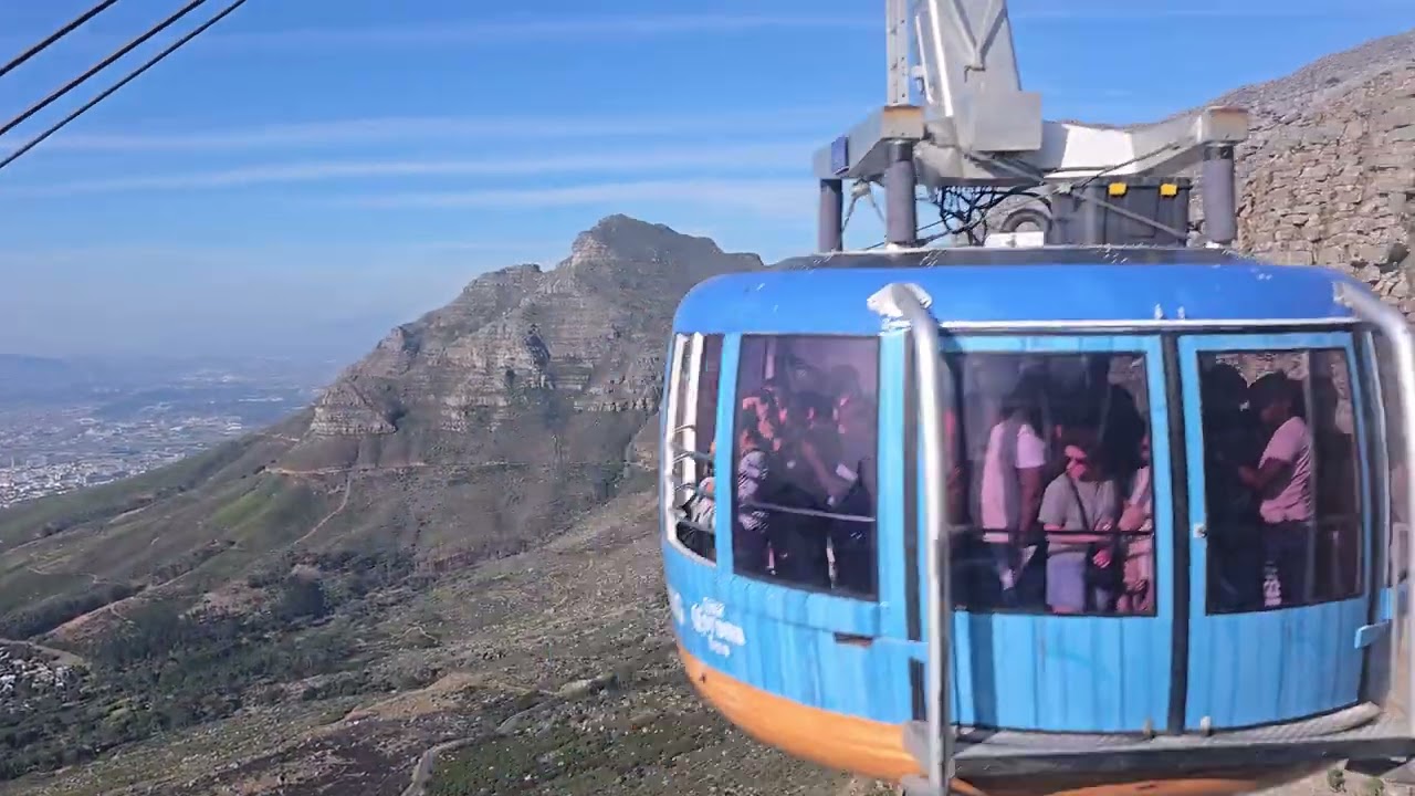 Cable way 4K - Table mountain, Capetown,SA. 