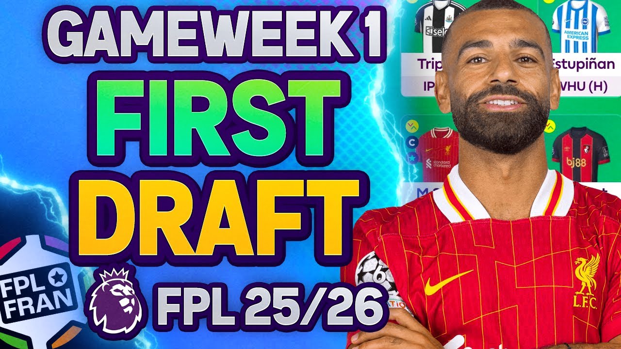FPL GAMEWEEK 1 MY FIRST DRAFT | BEST RANK 437 🌍 |  Fantasy Premier League 25/26