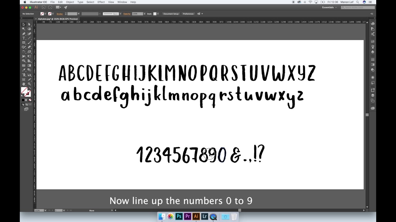 Making a Font with Illustrator and Fontself