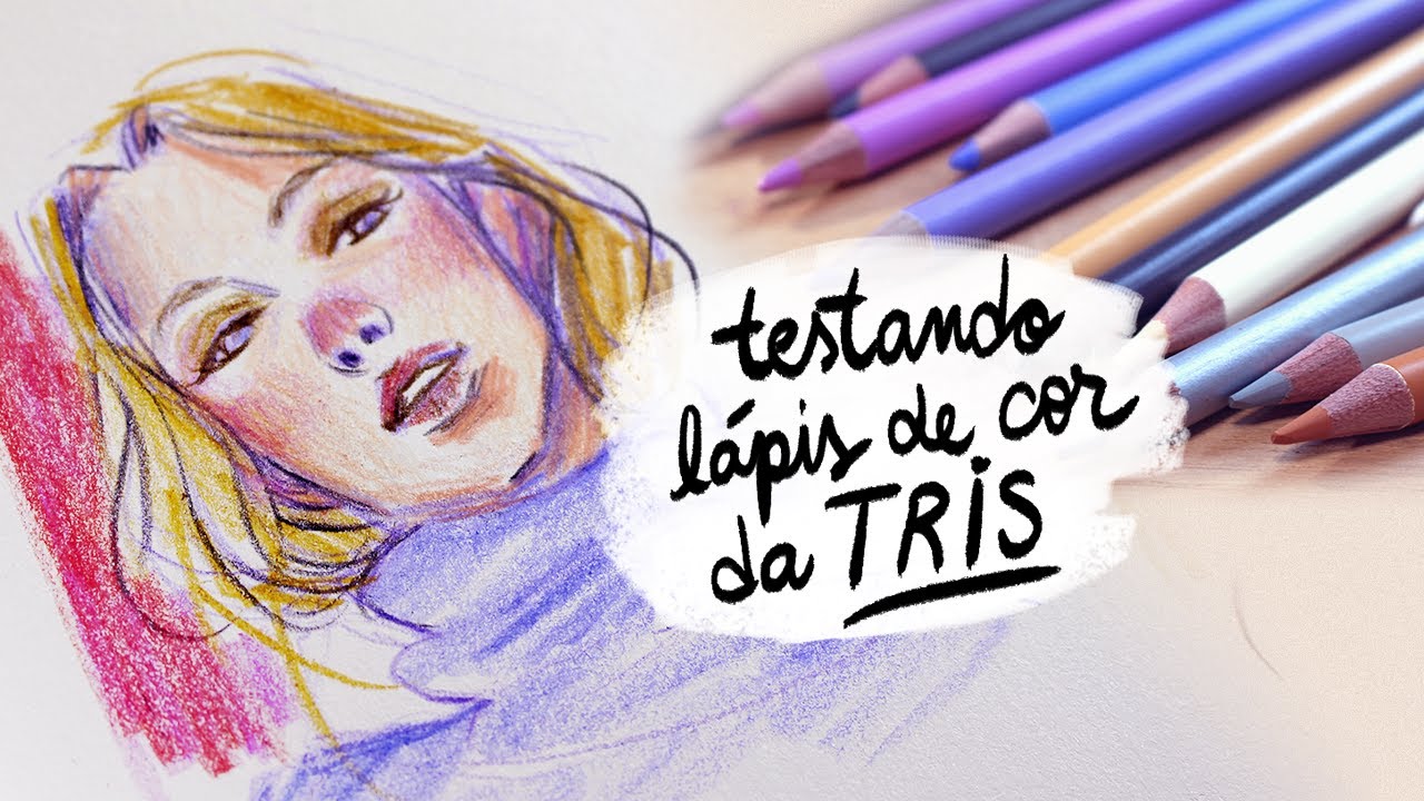 DESENHA E FALA | Testando Lápis de Cor da Tris