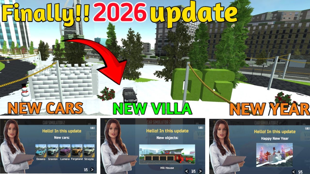 Finally!! 2026 Update😱🥰 New Year update agya in Car Simulator 2