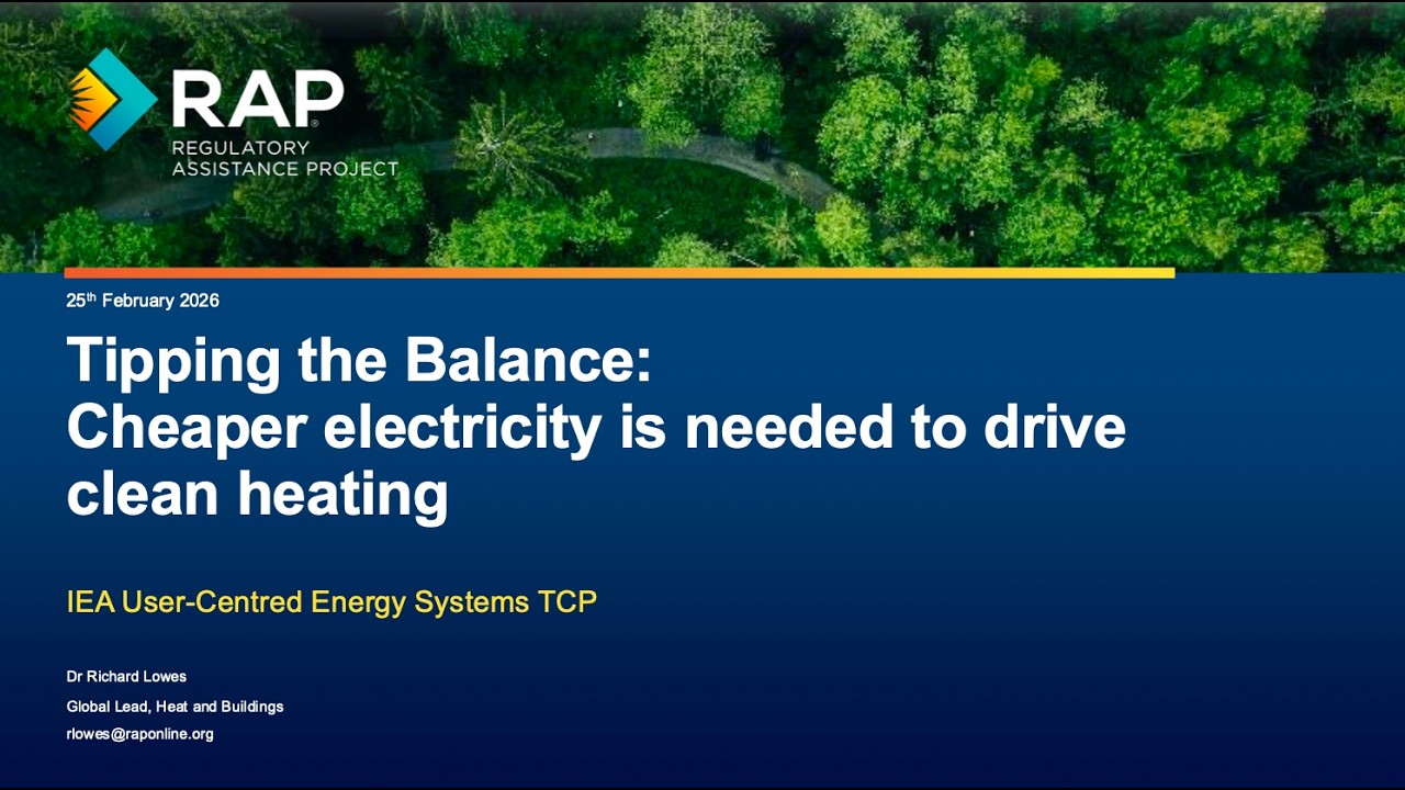 Tipping the Balance: Cheaper electricity is needed to drive clean heating.