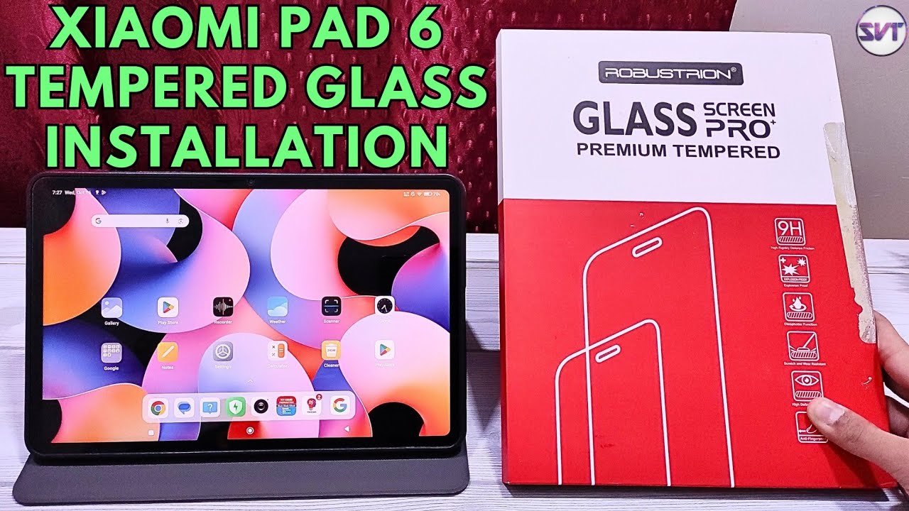 Xiaomi Pad 6 Tempered Glass By Robustrion | Unboxing & Installation | How to Apply On Tablet at Home