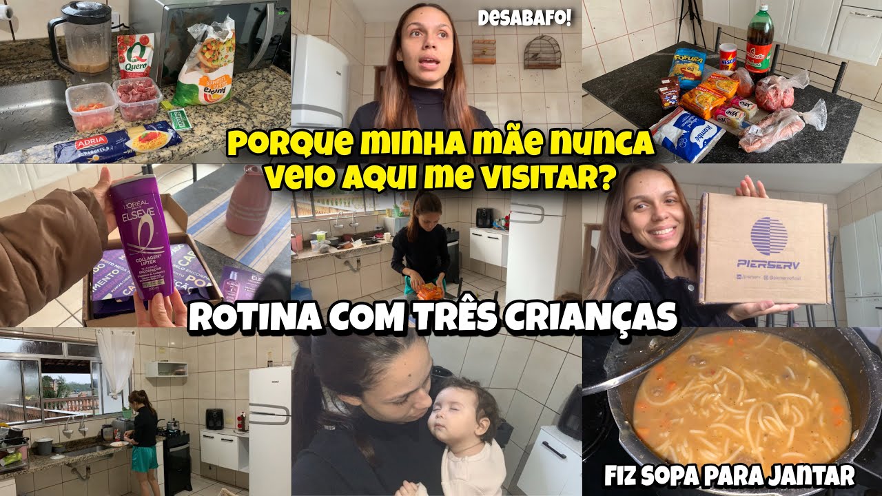 VLOG: NOSSA ROTINA, FIZ SOPA 🥣 ME ABRIR COM VOCÊS | Mãe de três aos 20 anos 