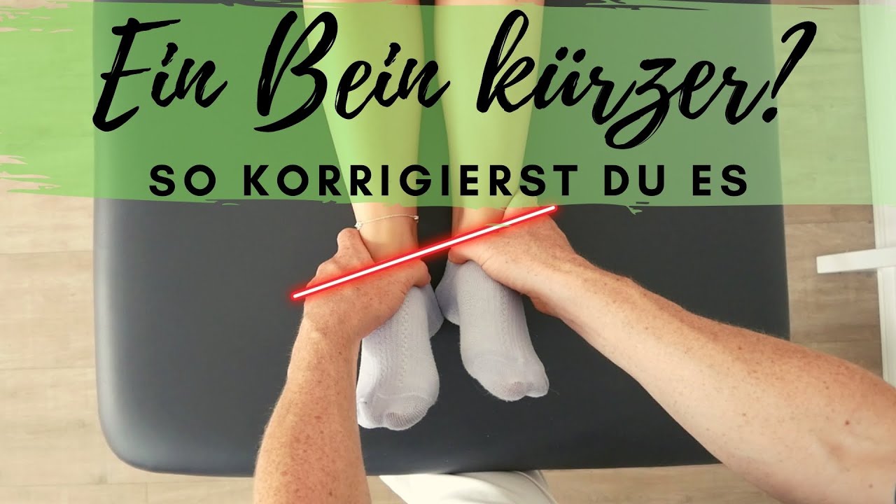 Bein verkürzt? So korrigierst Du es. (Beinlängendifferenz /Beckenschiefstand /ISG-Blockade)