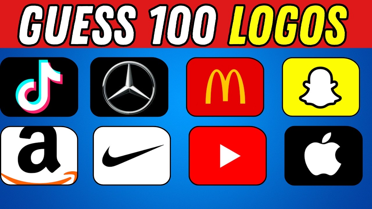 Guess the Logo Quiz Challenge 🔥 | 100 Famous Brands & Companies Logo Quiz Game 2025