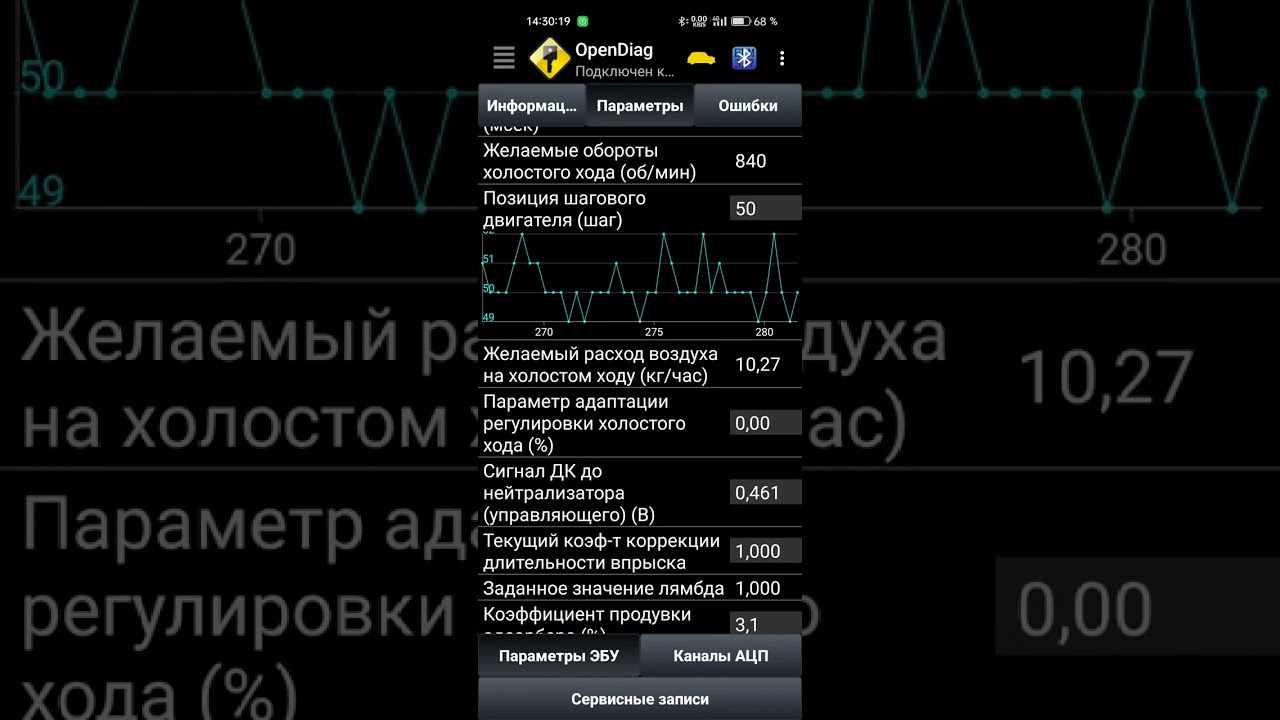 Диагностика по OBD2 с помощью elm 327 ,калина 1.4 16кл мозги bosh