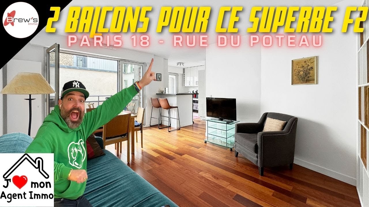 🔥🏠 Paris 18ème : Cet Appartement Avec Balcons Va Faire des ENVIEUX ! 🏠✨