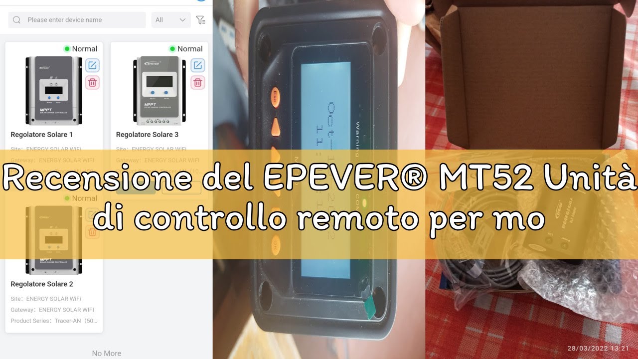 Recensione del EPEVER® MT52 Unità di controllo remoto per monitoraggio e impostazione dei parametri