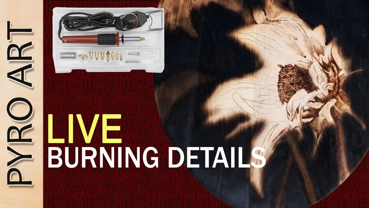 Pyrography: LIVE Wood Burning Details with the Walnut Hollow VersaTool
