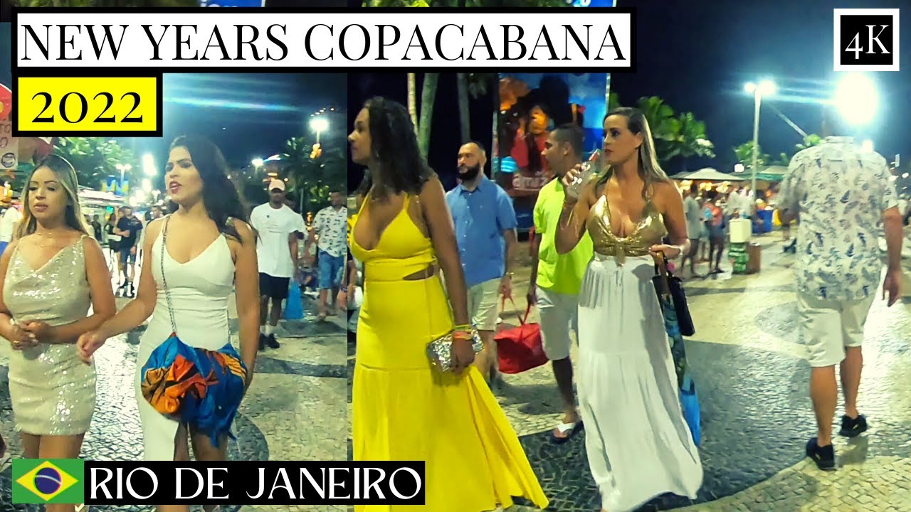 🇧🇷 | Copacabana New Year Celebration 2022 | Revéillon in Rio de Janeiro, Brazil | ⁴ᴷ⁶⁰