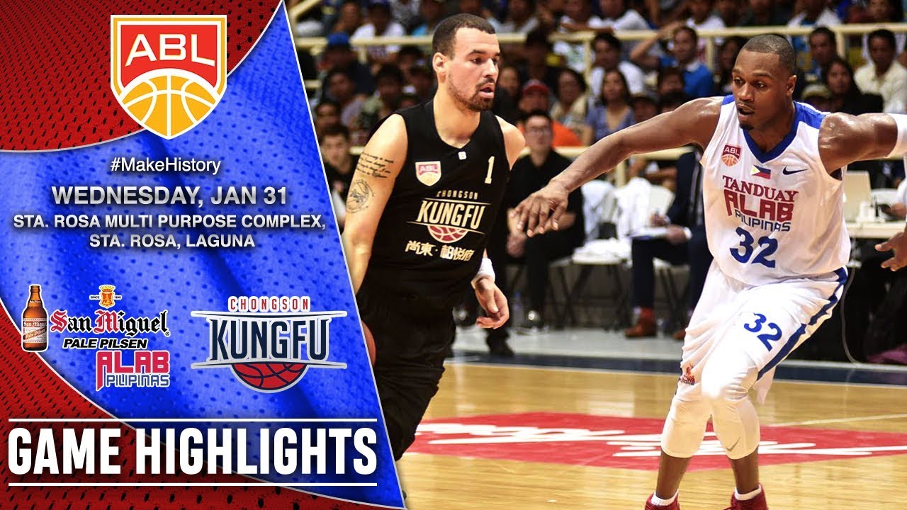 Tanduay Alab Pilipinas vs Chong Son Kung Fu | HIGHLIGHTS | 2017-2018 ASEAN Basketball League