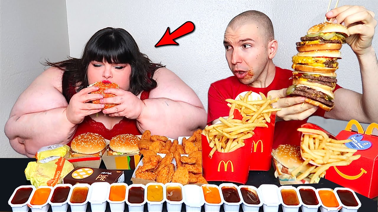 Massive McDonald's Feast With Hungry Fat Chick • MUKBANG