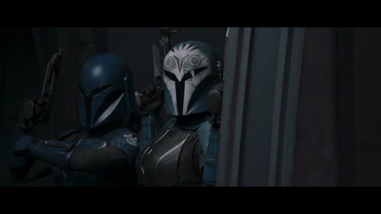 Mandalorians vs Imperial Forces Fight Scene - The Mandalorian Season 2x3