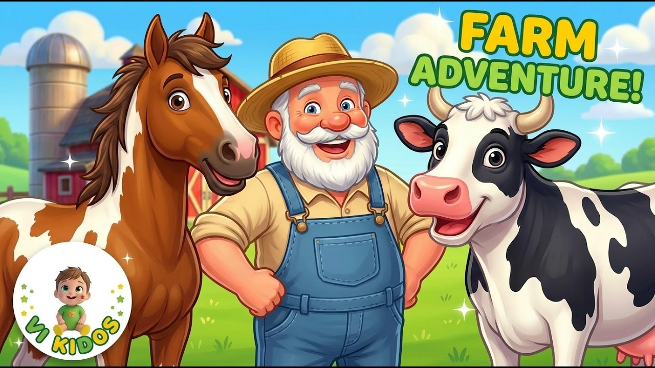 Old MacDonald Had a Farm + More Nursery Rhymes for Kids | Fun & Sing-Along Songs | @VIKIDOS_songs